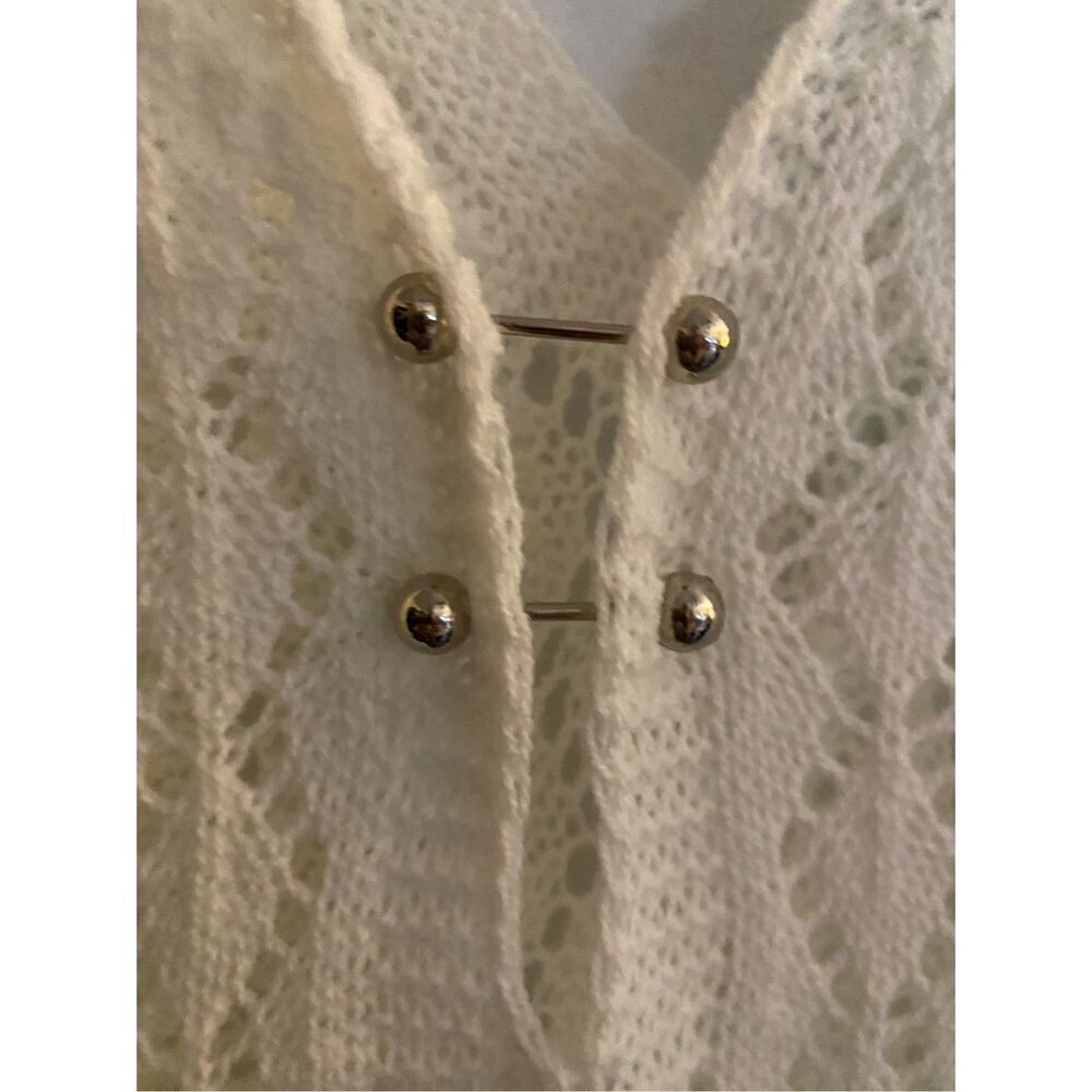 Shein essence deep V-neck, hollow out sweater/dress/cover-up S/XL ￼ - Picture 4 of 6